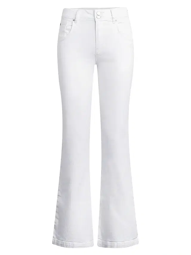 Hudson Jeans Women's Dana High-Rise Flared Jeans - White