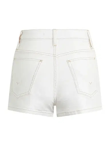 Hudson Jeans Women's Harlow High-Rise Denim Shorts - White | Thumbnail 2