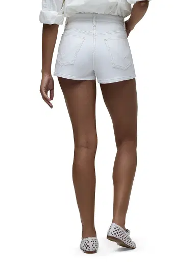 Hudson Jeans Women's Harlow High-Rise Denim Shorts - White | Thumbnail 5