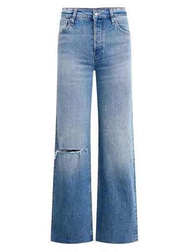 Hudson Jeans Women's Rosie Distressed High-Rise Wide-Leg Jeans - My Way | Thumbnail 1 Hudson Jeans Women's Rosie Distressed High-Rise Wide-Leg Jeans - My Way | Thumbnail 1