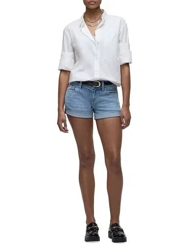 Hudson Jeans Women's Croxley Mid-Rise Denim Shorts - Delight | Thumbnail 2