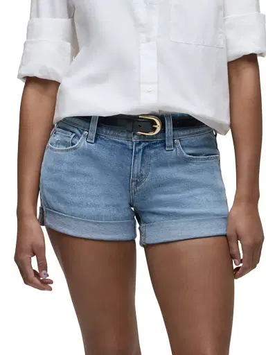 Hudson Jeans Women's Croxley Mid-Rise Denim Shorts - Delight | Thumbnail 4