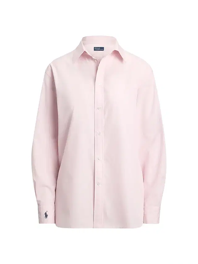 Polo Ralph Lauren Women's Oversize-Fit Cotton Shirt - Surfside Red