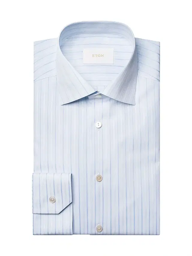 Men's Elevated Striped Cotton Contemporary-Fit Shirt - Blue