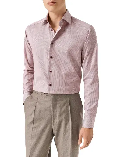 Eton Men's Slim-Fit Striped Twill Shirt | Thumbnail 2 Eton Men's Slim-Fit Striped Twill Shirt | Thumbnail 2