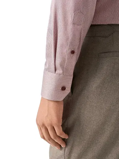 Eton Men's Slim-Fit Striped Twill Shirt | Thumbnail 5 Eton Men's Slim-Fit Striped Twill Shirt | Thumbnail 5