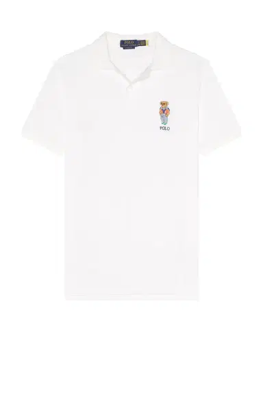 Polo Ralph Lauren Short Sleeve Basic Mesh Novelty Summer Bear Polo | Thumbnail 4