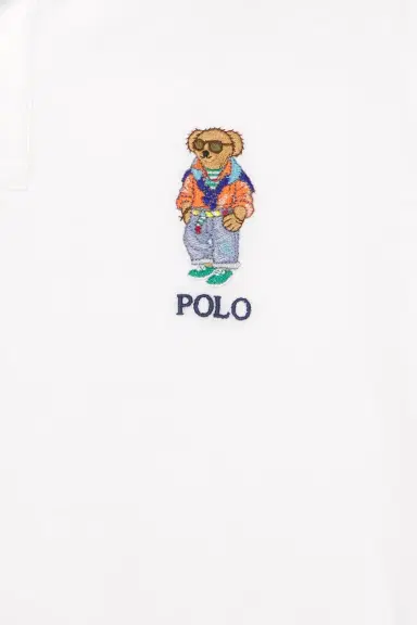 Polo Ralph Lauren Short Sleeve Basic Mesh Novelty Summer Bear Polo | Thumbnail 5