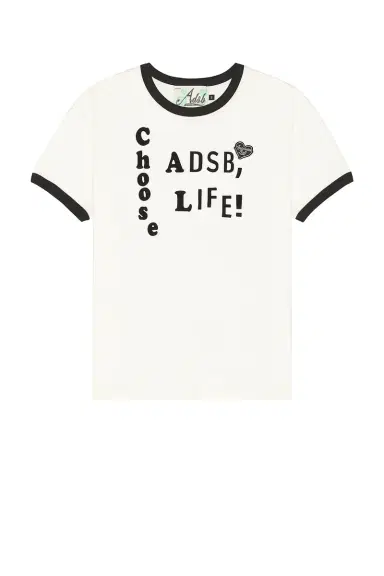 ANDERSSON BELL Essential ADSB Flocking Ringer T-Shirt | Thumbnail 4