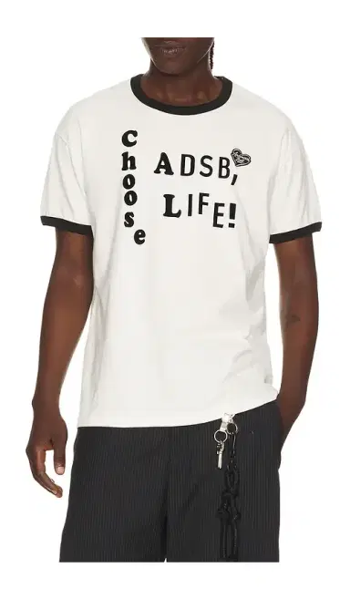 ANDERSSON BELL Essential ADSB Flocking Ringer T-Shirt | Thumbnail 6
