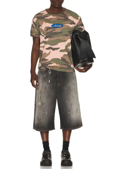 Andersson Bell Essential Camouflage Ringer T-Shirt | Thumbnail 3