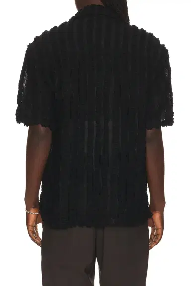 ANDERSSON BELL Kenley Knitted Open Collar Shirt | Thumbnail 2