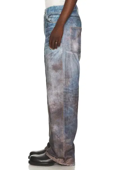 Andersson Bell Unisex Festival Mud Printed Jeans | Thumbnail 2