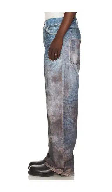 Andersson Bell Unisex Festival Mud Printed Jeans | Thumbnail 7