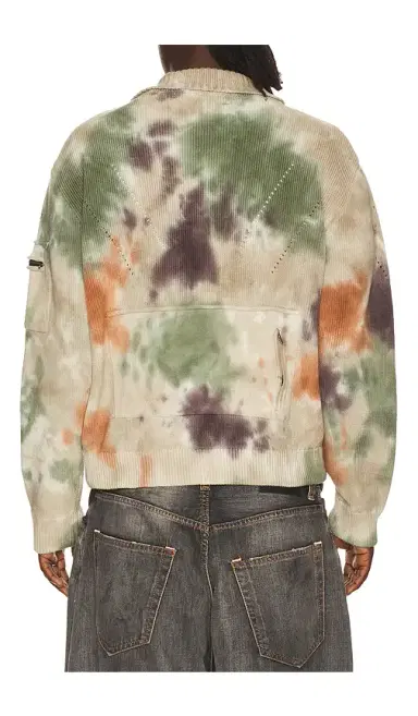 ANDERSSON BELL Multi Dyed Knit Zip Up Sweater | Thumbnail 6