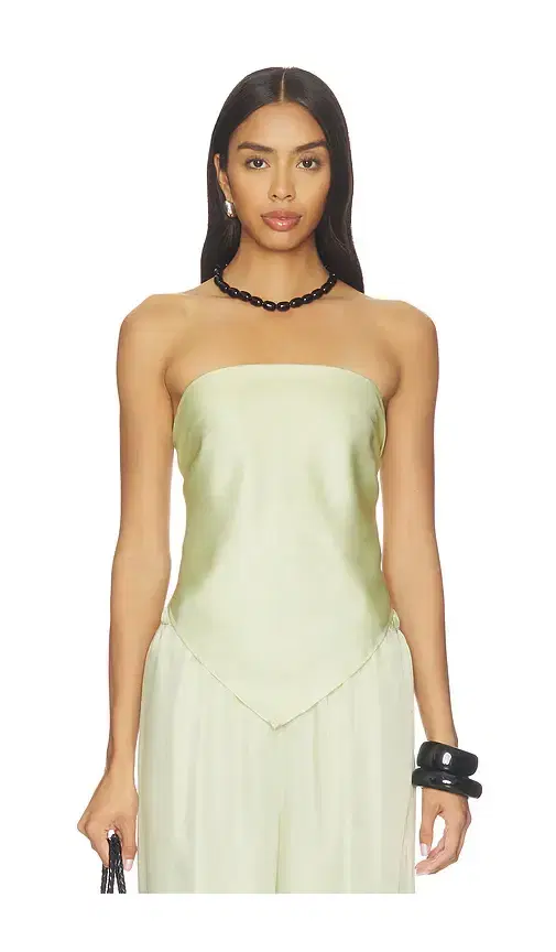 Enza Costa Fluid Twill Scarf Top