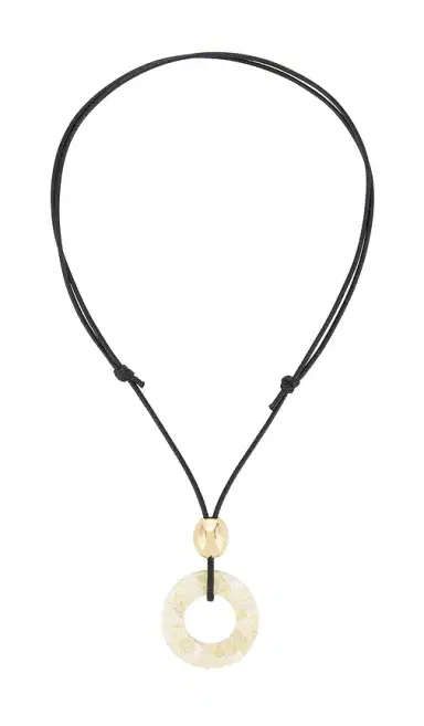 8 Other Reasons Cord Necklace With White Circle Pendant | Thumbnail 1 8 Other Reasons Cord Necklace With White Circle Pendant | Thumbnail 1