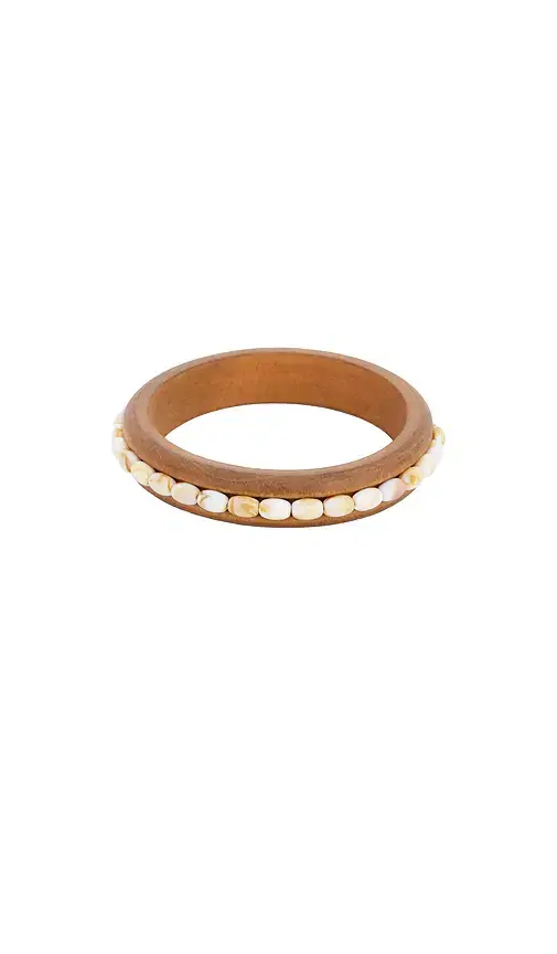 petit moments Wooden Beaded Cuff