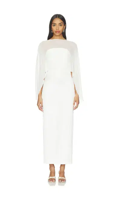 Amanda Uprichard Berkshire Midi Dress | Thumbnail 1 Amanda Uprichard Berkshire Midi Dress | Thumbnail 1