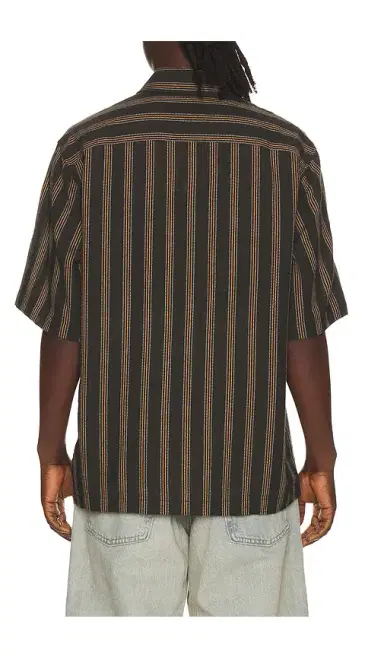 Scotch & Soda Structured Stripe Relaxed Fit Short Sleeve Shirt | Thumbnail 2 Scotch & Soda Structured Stripe Relaxed Fit Short Sleeve Shirt | Thumbnail 2
