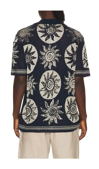 Scotch & Soda Knitted Jacquard Short Sleeve Shirt | Thumbnail 2 Scotch & Soda Knitted Jacquard Short Sleeve Shirt | Thumbnail 2