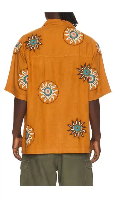 Scotch & Soda Embroidered Linen Relaxed Fit Short Sleeve Shirt | Thumbnail 2 Scotch & Soda Embroidered Linen Relaxed Fit Short Sleeve Shirt | Thumbnail 2