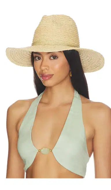 Hat Attack Raffia Braid Continental Fedora Hat | Thumbnail 1 Hat Attack Raffia Braid Continental Fedora Hat | Thumbnail 1