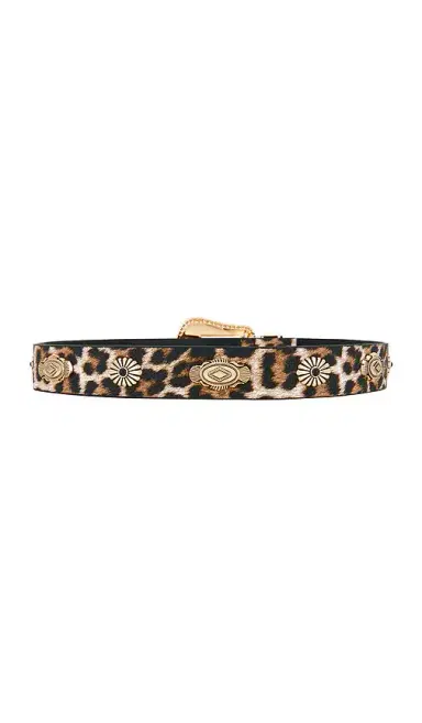 8 Other Reasons Leopard Print Belt With Gold Detail | Thumbnail 2 8 Other Reasons Leopard Print Belt With Gold Detail | Thumbnail 2