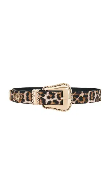 8 Other Reasons Leopard Print Belt With Gold Detail | Thumbnail 1 8 Other Reasons Leopard Print Belt With Gold Detail | Thumbnail 1