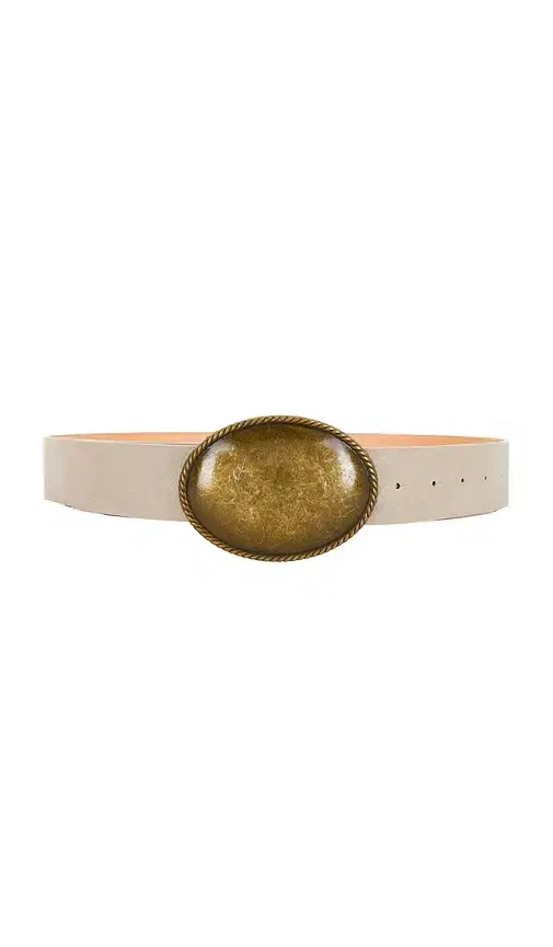 Belt With Gold Statement Buckle