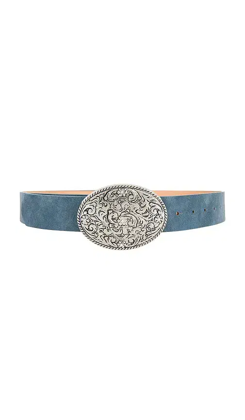 Belt With Silver Detailed Buckle