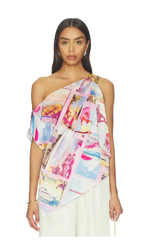 L'AGENCE Driselle Scarf Top