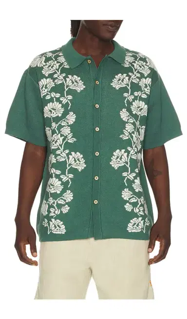 Critical Slide Peace Flower Knit Shirt | Thumbnail 1