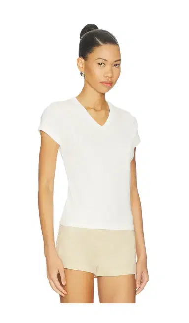 St. Agni Organic Cotton V Neck Tee | Thumbnail 2