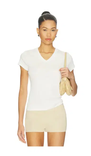 St. Agni Organic Cotton V Neck Tee | Thumbnail 1