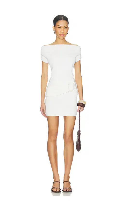 SEVEN WONDERS Kamryn Side Tie Knit Mini Dress