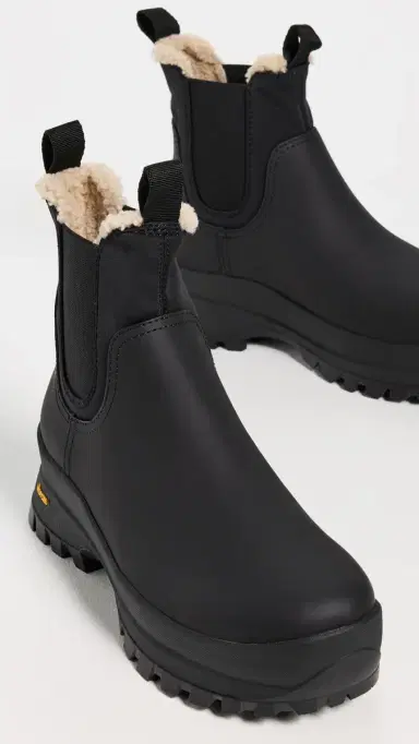 Loeffler Randall Tara Weather Boots Black/Cream | Thumbnail 5
