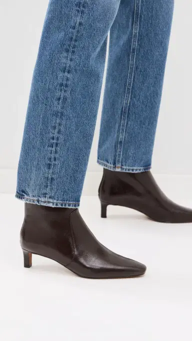 Madewell The Dimes Kitten Heel Boot In Crinkle Leather | Thumbnail 3 Madewell The Dimes Kitten Heel Boot In Crinkle Leather | Thumbnail 3