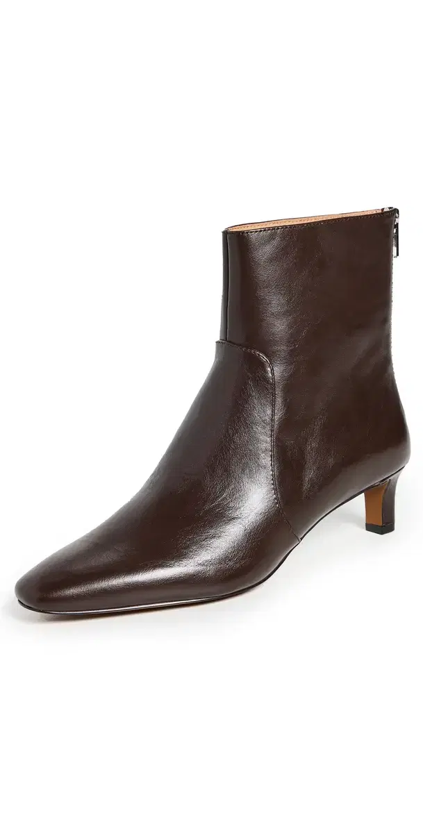 Madewell The Dimes Kitten Heel Boot In Crinkle Leather