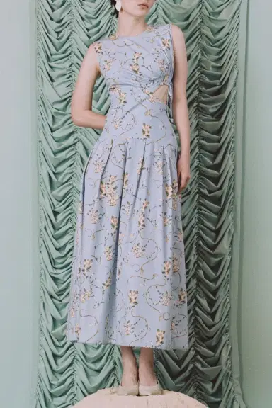 Agua by Agua Bendita Otono Navegante Midi Dress | Thumbnail 4