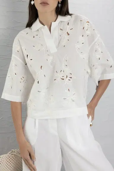 Brunello Cucinelli Short Sleeve Pullover | Thumbnail 3