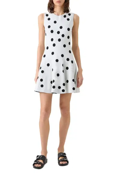 Akris punto Sleeveless Knit Flare Dress | Thumbnail 2
