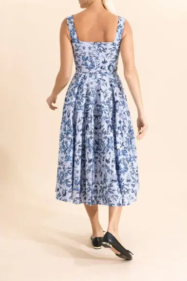 Erdem Stripe Sleeveless Midi Dress | Thumbnail 4
