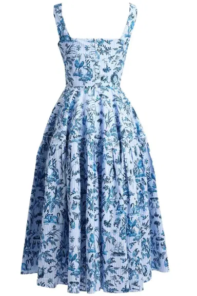 Erdem Stripe Sleeveless Midi Dress | Thumbnail 5