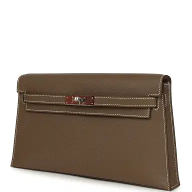 HERMÈS Hermes Kelly Elan Etoupe Madame Palladium Hardware | Thumbnail 4 HERMÈS Hermes Kelly Elan Etoupe Madame Palladium Hardware | Thumbnail 4