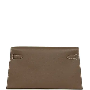 HERMÈS Hermes Kelly Elan Etoupe Madame Palladium Hardware | Thumbnail 5 HERMÈS Hermes Kelly Elan Etoupe Madame Palladium Hardware | Thumbnail 5