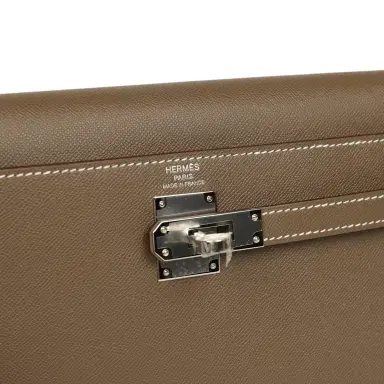 HERMÈS Hermes Kelly Elan Etoupe Madame Palladium Hardware | Thumbnail 8 HERMÈS Hermes Kelly Elan Etoupe Madame Palladium Hardware | Thumbnail 8