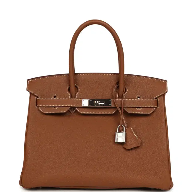 hermes Pre-owned Hermes Birkin 30 Gold Togo Palladium Hardware
