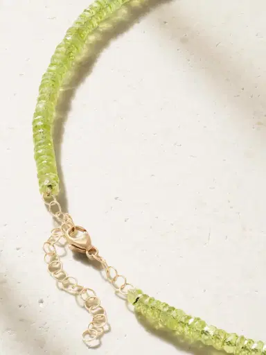JIA JIA Aurora 14-karat Gold Peridot, Aquamarine Necklace | Thumbnail 3 JIA JIA Aurora 14-karat Gold Peridot, Aquamarine Necklace | Thumbnail 3