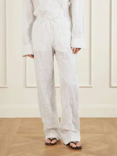 RÓHE Striped Crepon Wide-leg Pants | Thumbnail 3